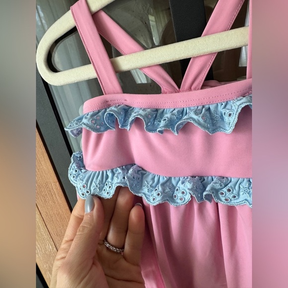 TBBC One Piece Swimsuit baby girl St. Bart's Bubble Hamptons Buckhead Eyelet - Picture 5 of 6